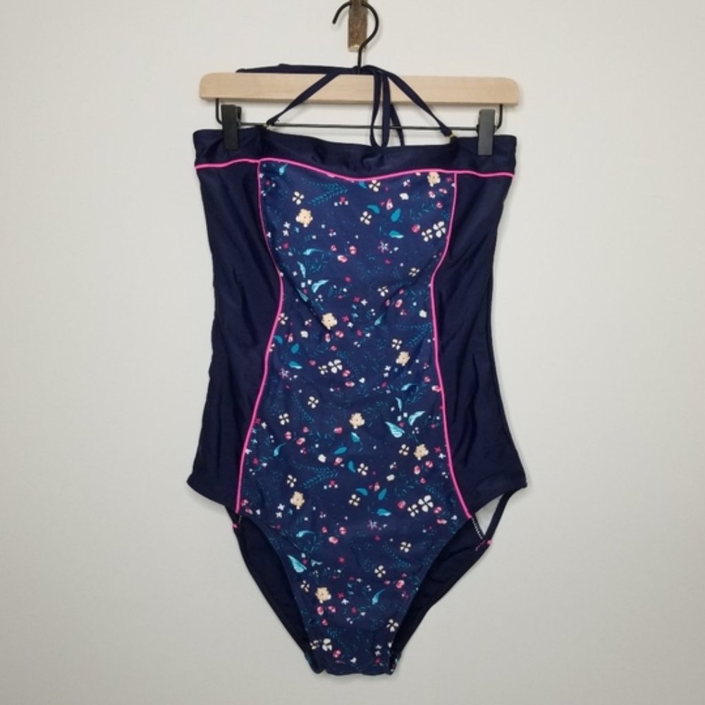 Beach Party one piece bikini Size 14 NWT